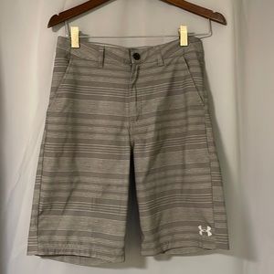 Mens Under Armour grey striped shorts